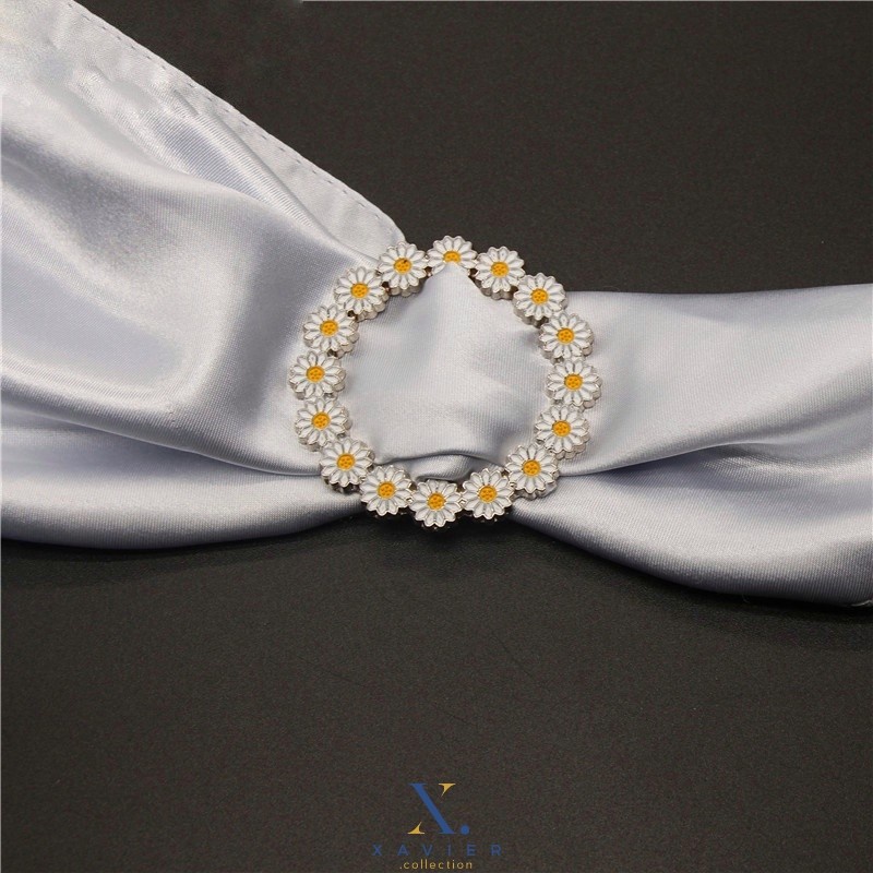 Ring Hijab Bunga Matahari / Bros Ring Hijab / Aksesoris Jilbab Import