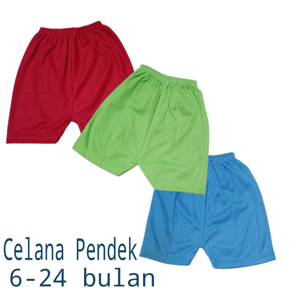 [6 pcs] CELANA BAYI PENDEK USIA O-6 BULAN