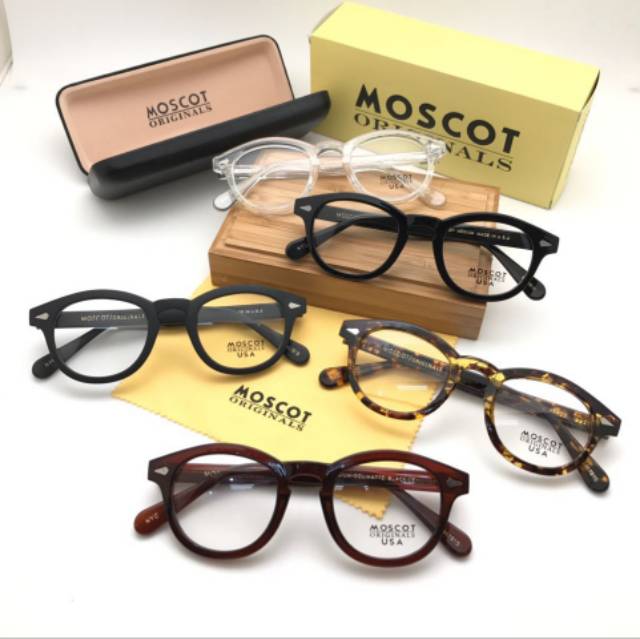 Promo ! Kacamata MOSCOT USA Lemtosh medium + Lensa Antiradiasi UV, Photochromic, Blueray, minus Baca