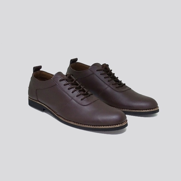 Sepatu Pantofel Pria Ukuran Besar Jumbo BIG SIZE 44 45 46 47 48  ZGX-06 kulit cokelat-brown Sepatu Casual Formal Untuk Kerja Pesta Kuliah main gaya trendy