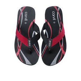 PROMO SPECIAL Carvil Robin Black Red Size 38-43 / Sandal carvil jepit / Sandal Casual Original