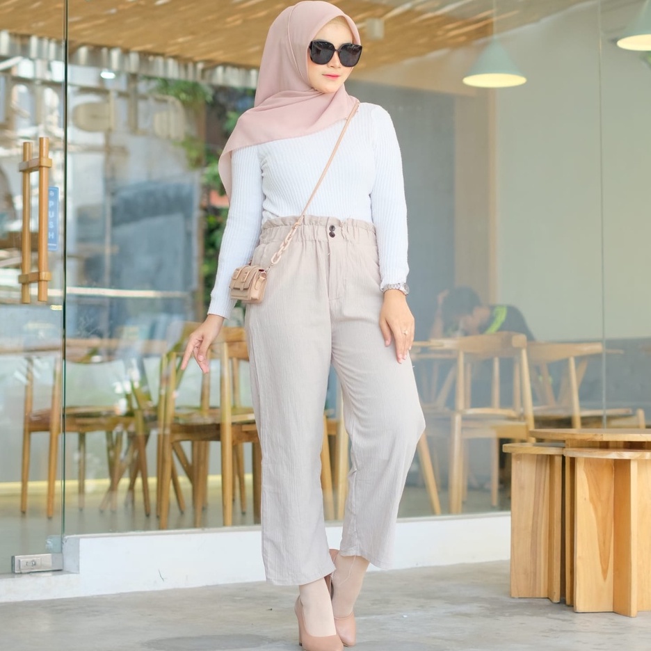 DEYAN - Rubby kulot linen crincle wanita