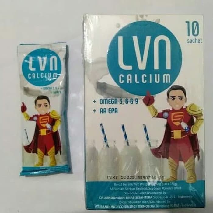 Lvn Calcium Kalsium Anak 1 Box 10 Sachet