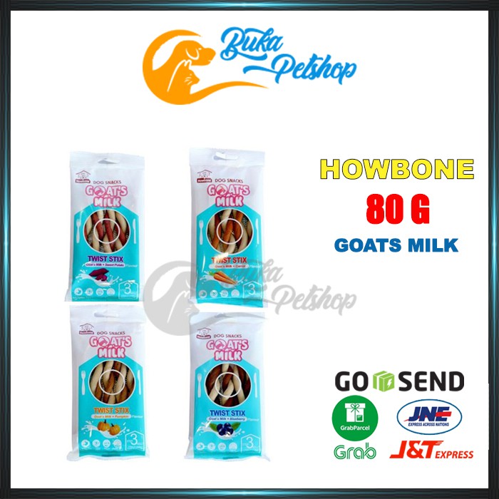 Snack Anjing HOWBONE GOATS MILK 80g