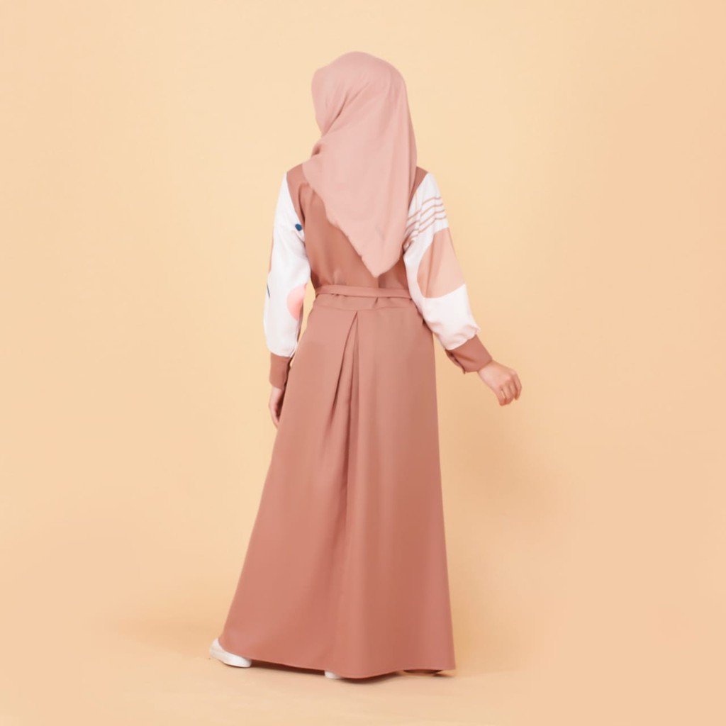 TokoMilkan - Dress Wanita Dewasa Muslim RAIA Bahan Moscrepe