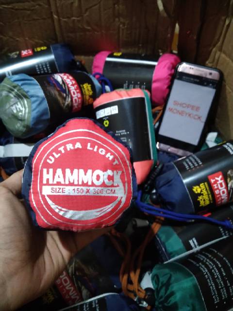 Hammock Outdoor Ultralight 300x150 Cm / Hammok 240x150 Cm / Hamok Camping / Ayunan Pantai Ayunan Gunung