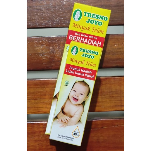 Minyak Telon Tresnojoyo 100 ML Bonus 30 ML / Meredakan Perut Kembung / Menghangatkan Tubuh Bayi