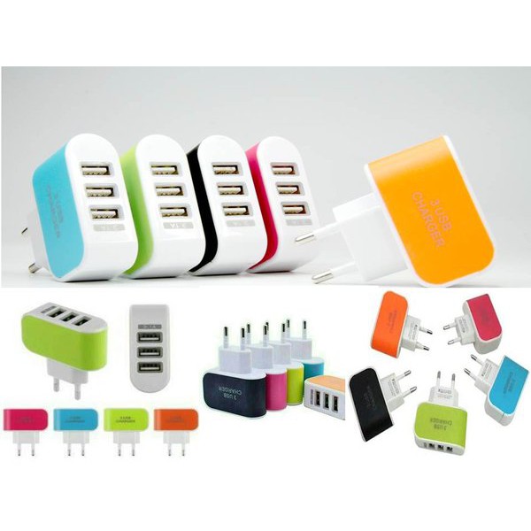 KEPALA CHARGER 3 USB 3.1A TRAVEL ADAPTOR