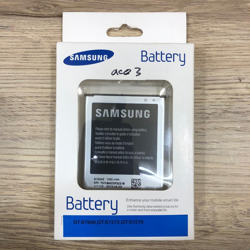 SAMSUNG GALAXY ACE 3 GT-S7272, GALAXY ACE PLUS GT-S7500, GALAXY CHAT B5330 BATERAI ORIGINAL BATRAI