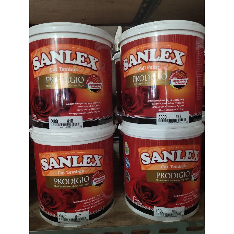 Cat Tembok Sanlex Pridigio 5kg "White"