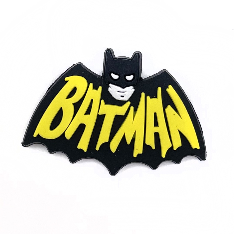 Aksesoris Gelang Desain anime Batman Croc Charms Untuk Dekorasi Sepatu Sandal Clog