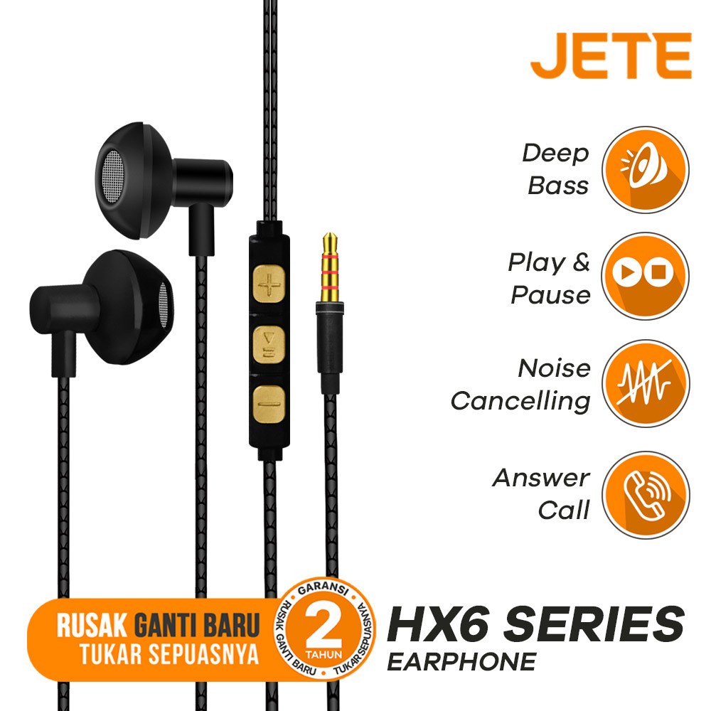 Headset Earphone JETE HX6