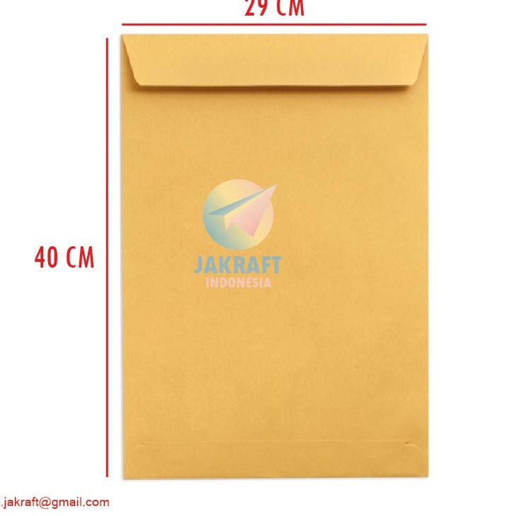 

Paling Diminati.. (100 Pcs) Amplop Coklat Cokelat Super Map (29 x 40 cm) Besar Tebal 80 Gram