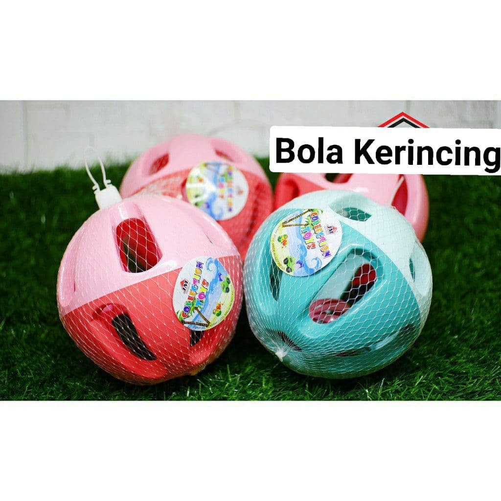 Mainan Bayi Kerincingan Bola Besar dengan kemasan jaring TERMURAH