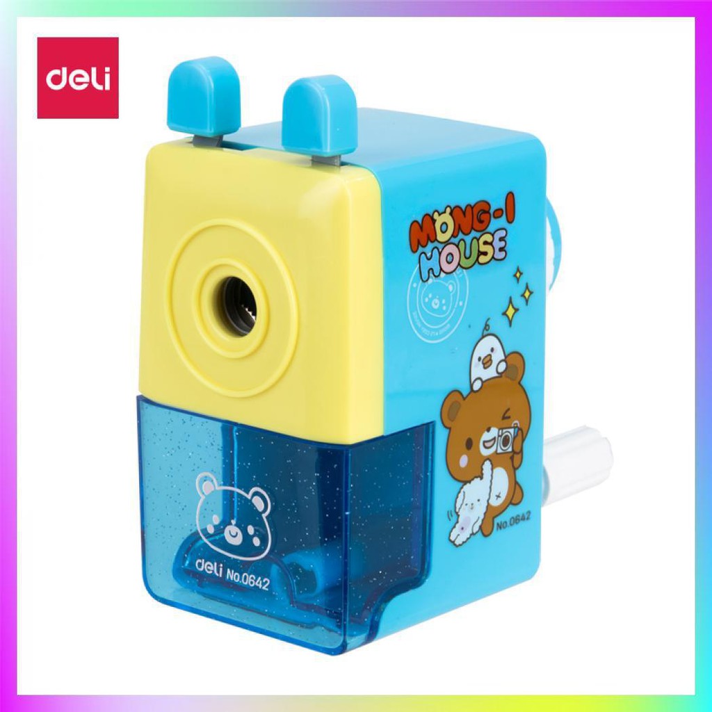 

Deli E0642 Rautan Meja-Rotary Pencil Sharpener - Biru Muda