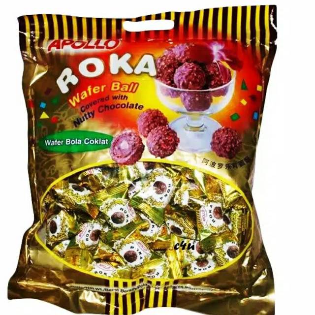 Roka apollo isi 70 pcs bag apollo roka coklat enak kue lebaran parcel lebaran