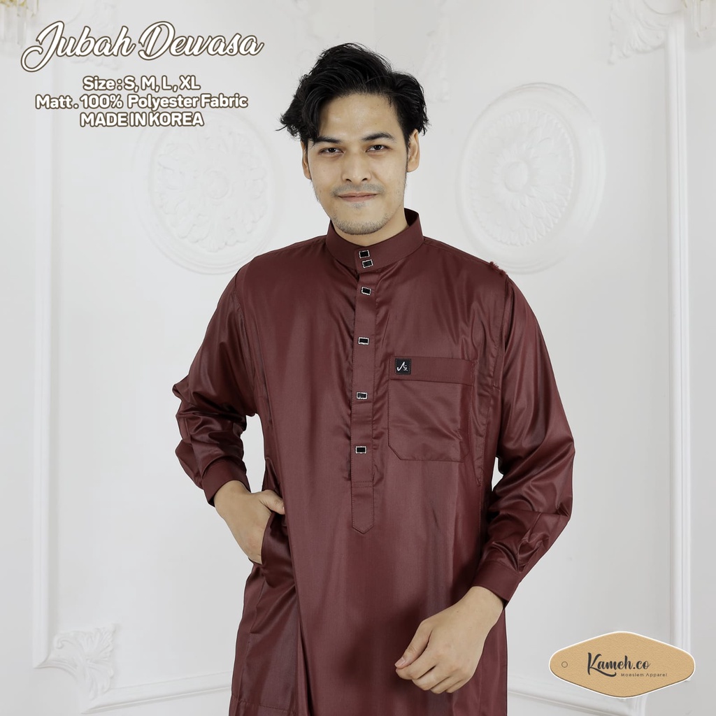 jubah ar-rias warna merah