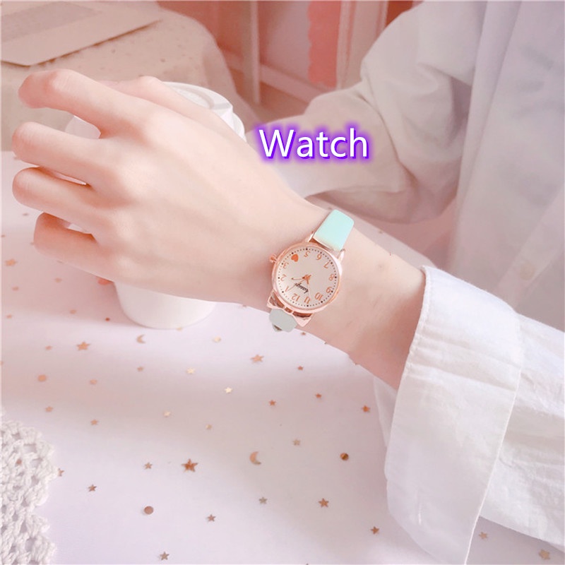 Jam Tangan Wanita Quartz Watch Girl Student Cute Watches Jam Tangan Perempuan