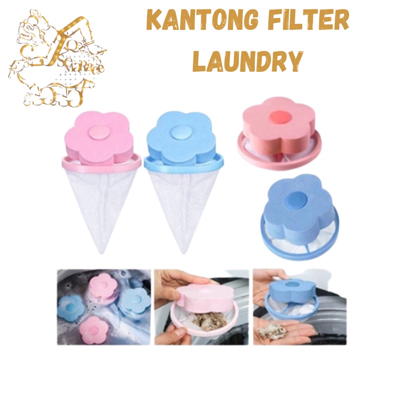 SARINGAN MESIN CUCI LAUNDRY FILTER BAG BUNGA