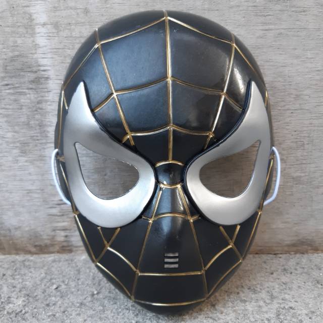 Mainan Topeng Spiderman Hitam Edukatif - Cosplay Mask Anak Edukasi