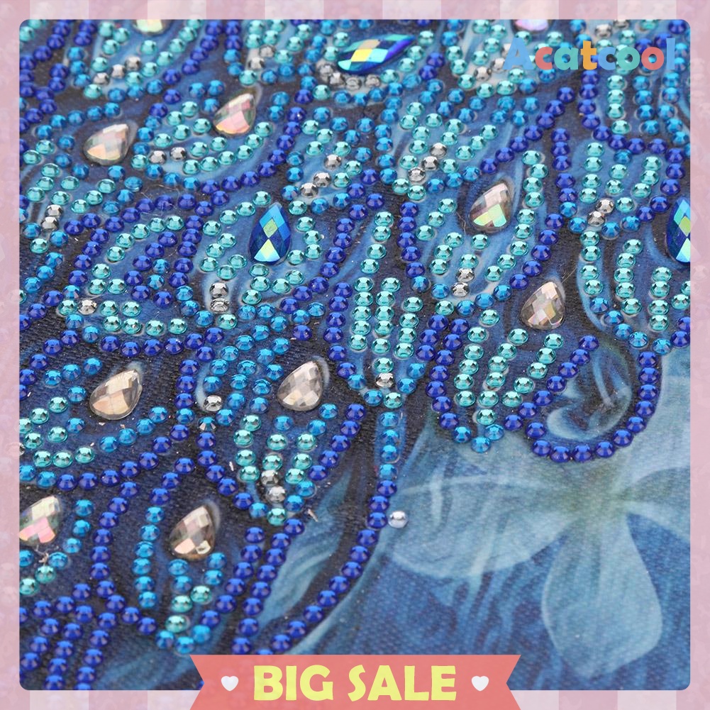 5D DIY Special-shaped Drill Diamond Painting Peacock Cross Stitch Craft Kit