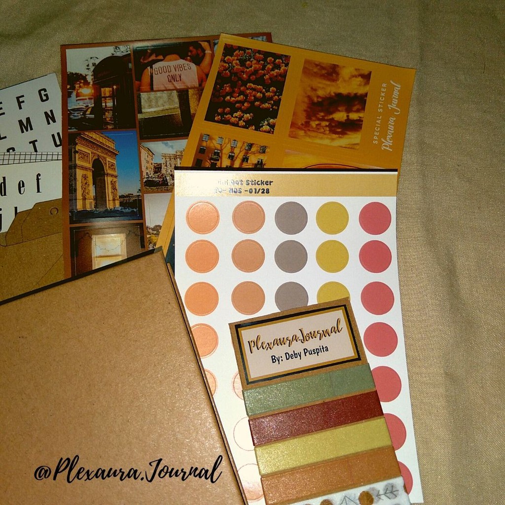 

Paket album scrapbook variasi "orange" gift box bogor Plexaura.journal
