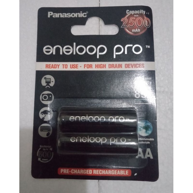 #Battery Cas Eneloopp  Proo AA 2500mah ISI 2