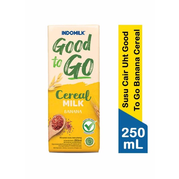 

Indomilk Susu Cair Uht Good To Go Banana Cereal 250Ml