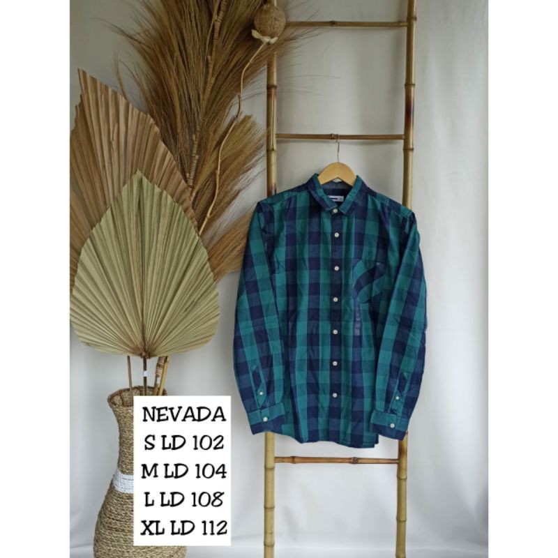 kemeja pria brand nevada