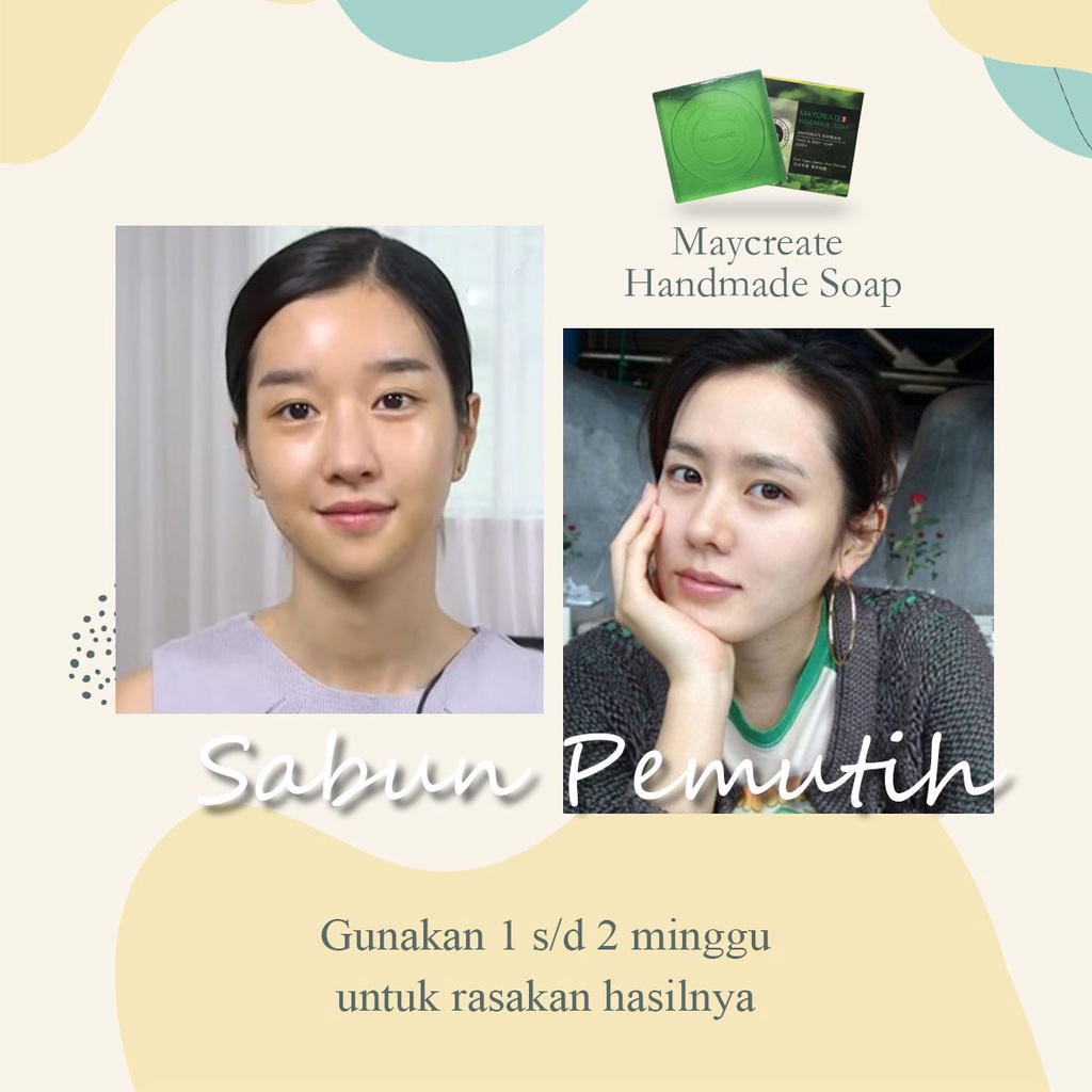 [BPOM] SABUN MAYCREATE / MAYCREATE FACE AND BODY SOAP KOREA / 100% Original / MAYCREATEOFFICIALSHOP / SABUN PEMUTIH KULIT DAN WAJAH MUKA