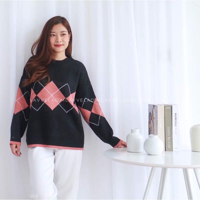 GRISTIN SWEATER KOREAN IMPORT LAVVELA