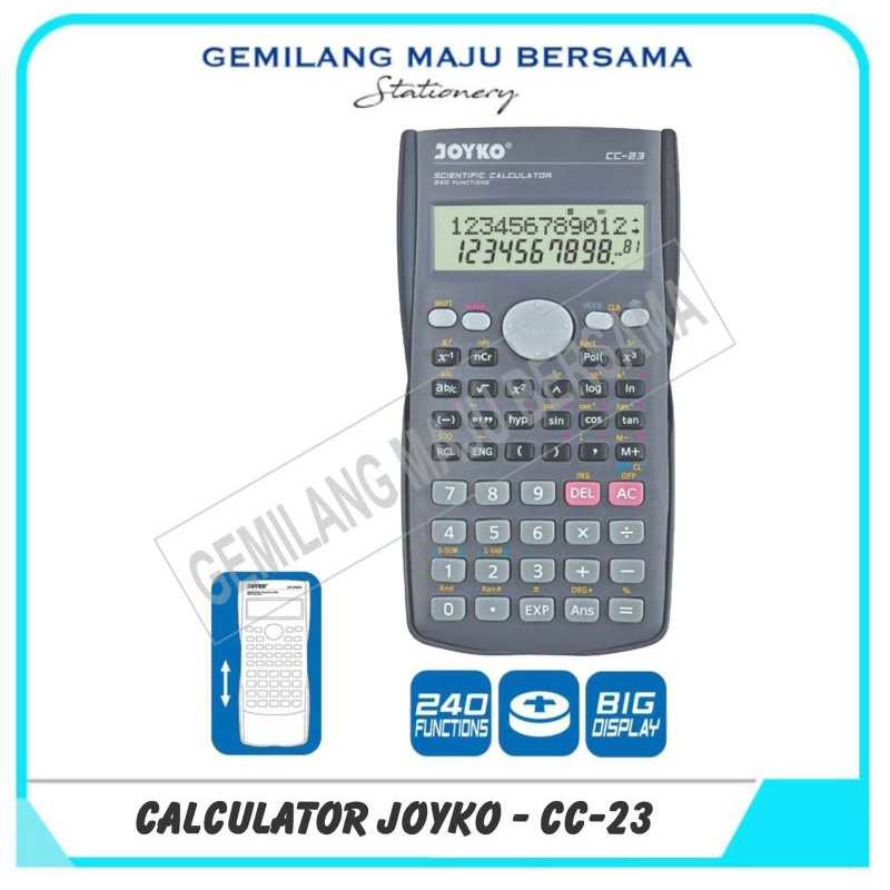 

Calculator / Kalkulator Joyko CC-23 (Scientific 240 Functions)
