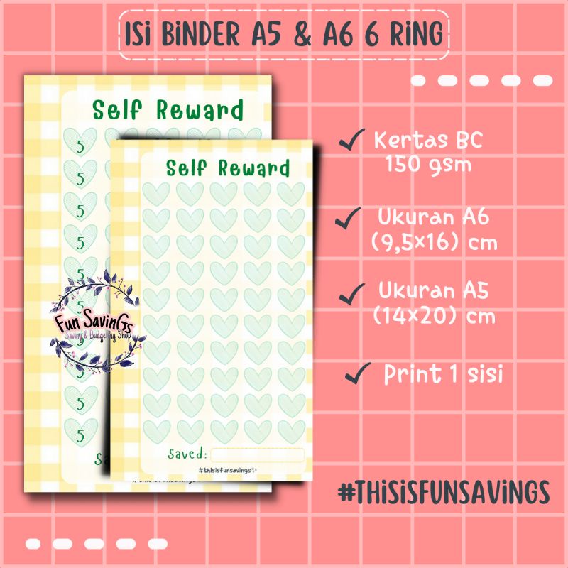 

[FUN] Isi Binder A5 A6 6 Ring | Self Reward