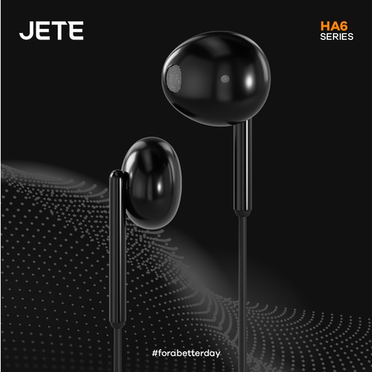 Headset Bass I Earphone I Handsfree Noise Cancelling JETE HA6 - Garansi Resmi 2 Tahun