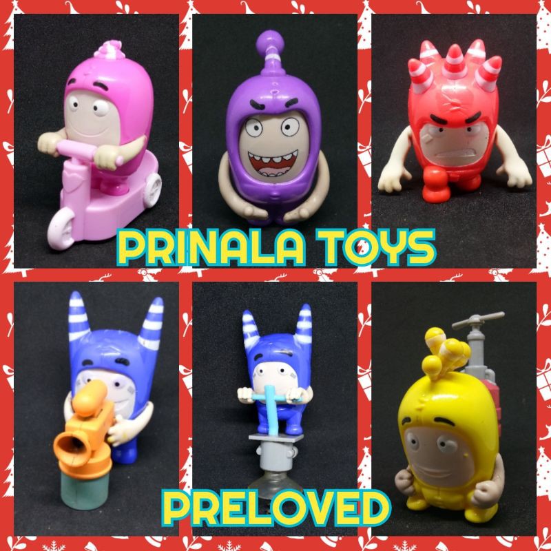 Oddbods Collectible Figurines Original Oddbods Mainan Action Figure Happy Meals MCD Odbods murah