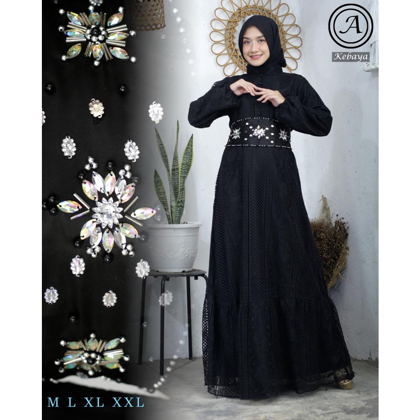 COD GAMIS MAXI BROKAT PREMIUM/ GAMIS MUSLIM/ DRESS KEKINIAN/ BUSUI FRIENDLY