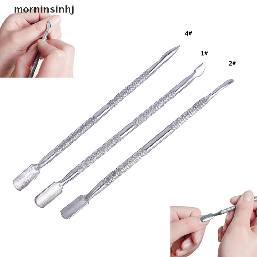 Mor Alat Pendorong Kutikula Bahan Stainless Steel Untuk Manicure Pedicure