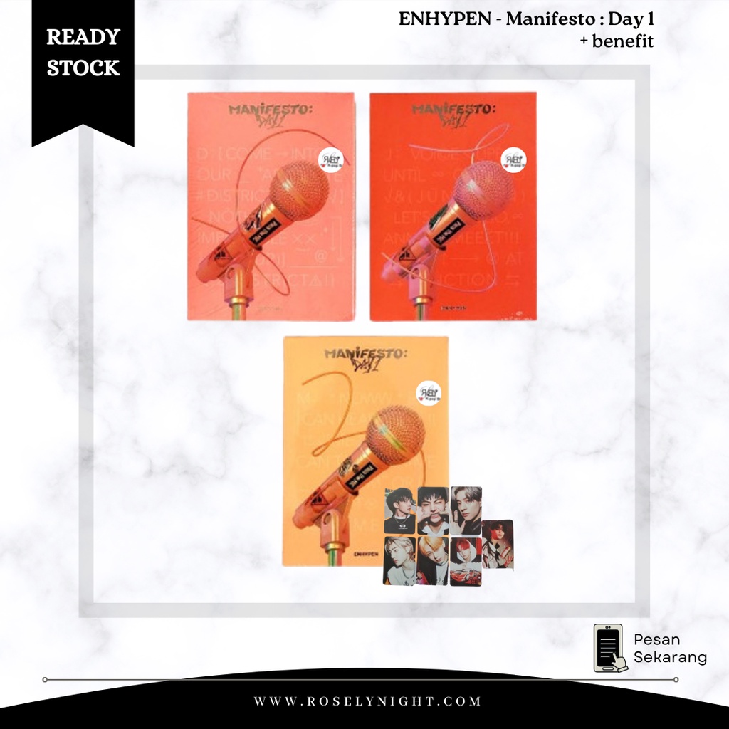 ENHYPEN - Album MANIFESTO : DAY 1 + pob / benefit + poster