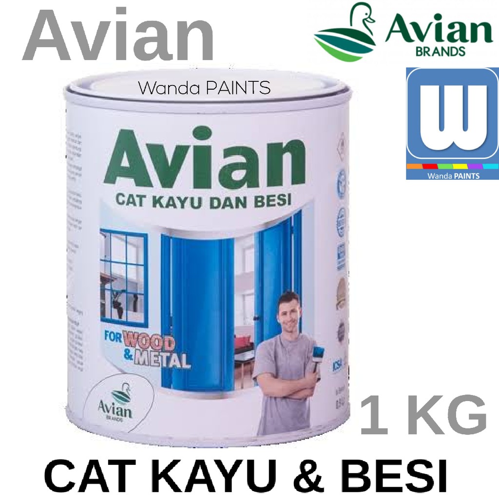 Cat Minyak Merk Avian 1 Kg Semua Warna Shopee Indonesia