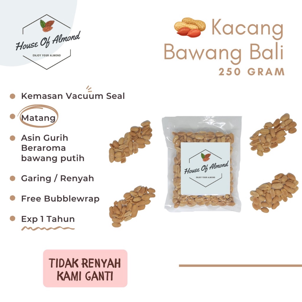 

Kacang Bawang Bali 250gr (Bali Garlic Nut)