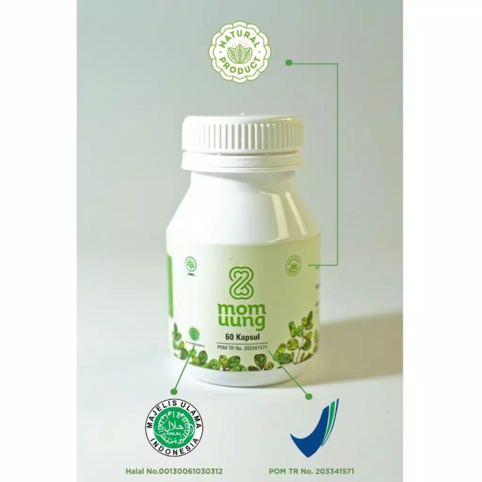 

Mom Uung Booster ASI Herbal /Pelancar Asi 60 Kapsul