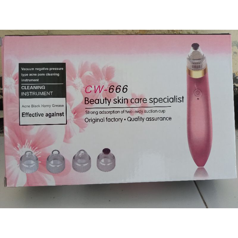 Beauty Skin Care Specialist CW-666 | Alat Penyedot Komedo dan Jerawat | Vacum Wajah