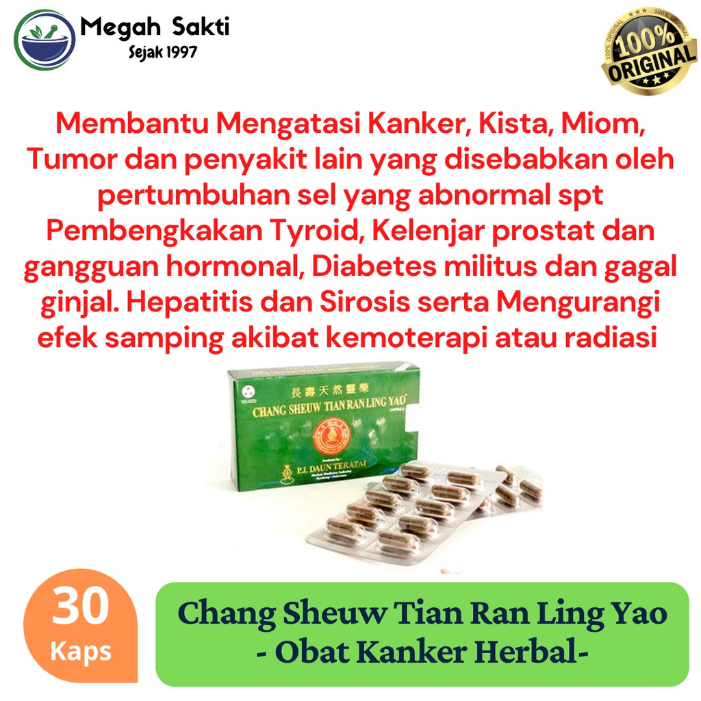 MGS - Chang Sheuw Tian Ran Ling Yao - Obat Herbal Kanker Daun Teratai Asli