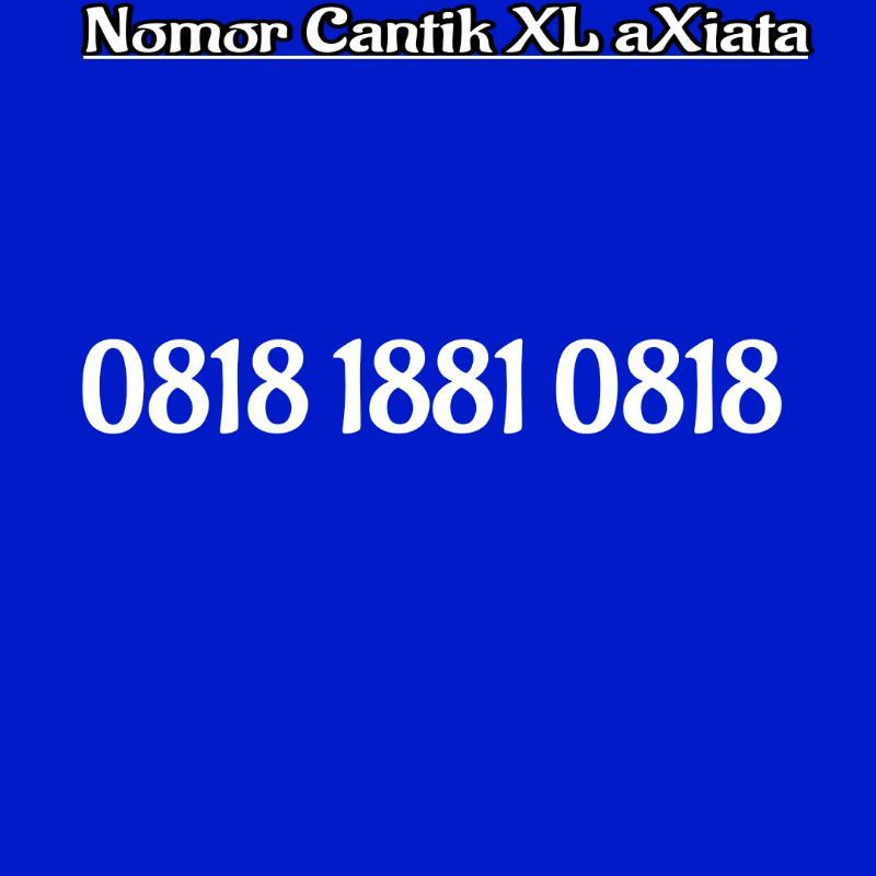 nomor cantik XL 3 varian angka 081