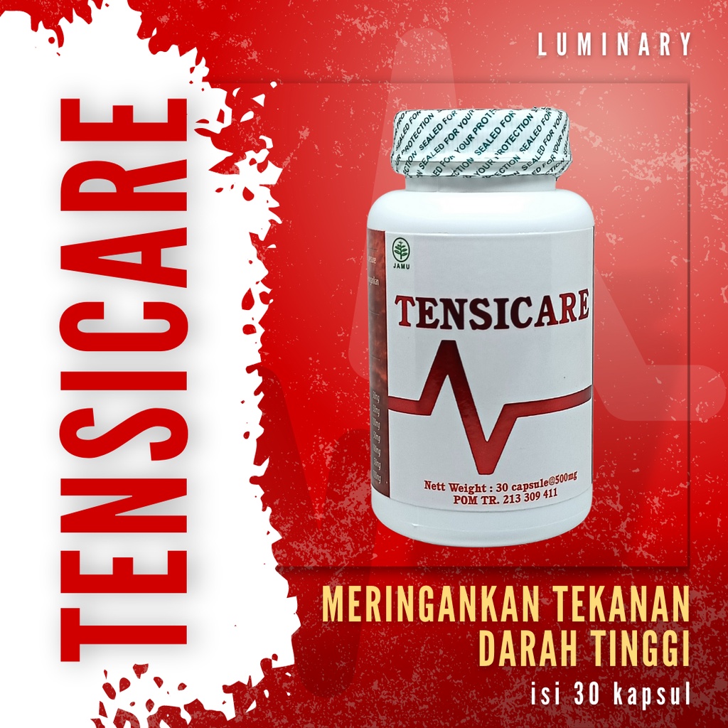 TENSICARE Obat Herbal Suplemen Penurun Gula Darah Tinggi Hipertensi Kolesterol Jantung  BPOM Halal BPOM