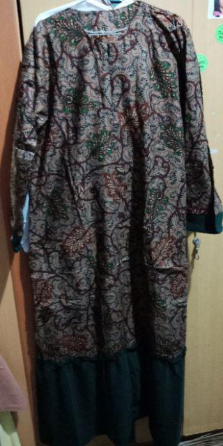 Gamis Batik Syari Wolfis Gaun Kondangan Pesta Wedding