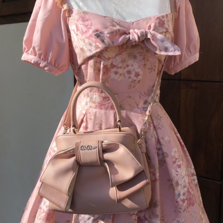 Big Ribbon Liz Lisa Bag in Pink
