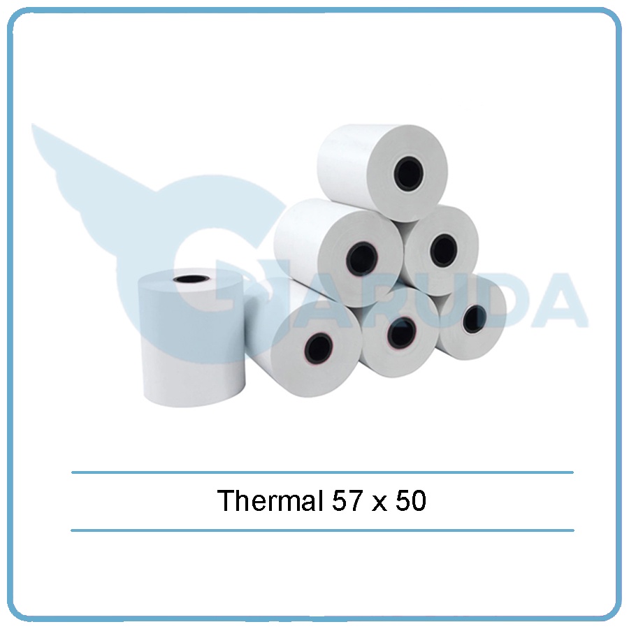 

Thermal Paper 58x50 mm Kertas Struk Kasir Mesin EDC Mobile Printer POS 57 58 x 50 57x50