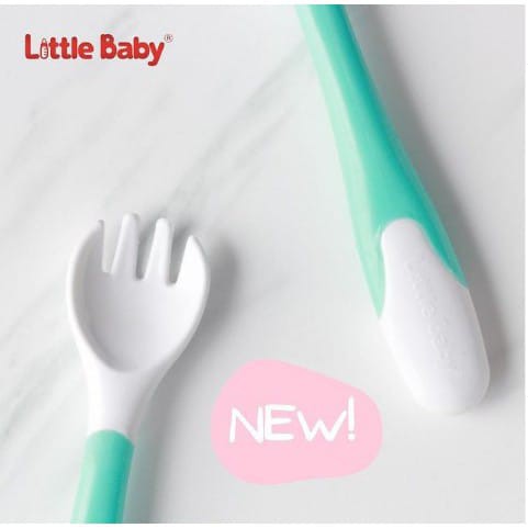 Little Baby FBS0321 Flexible Baby Spoon &amp; Fork - Sendok Garpu Bayi