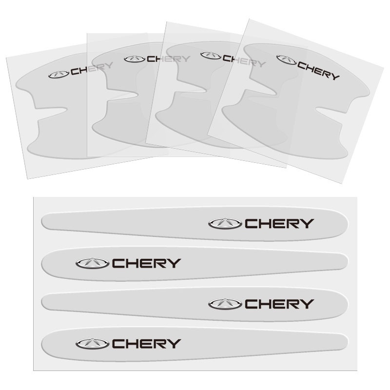 8pcs Stiker Pelindung Handle Pintu Mobil Bahan Pvc Tipis Anti Gores Untuk Chery Tiggo 7 Pro 8 4 5 3 2 T11 5X Amulet Fora